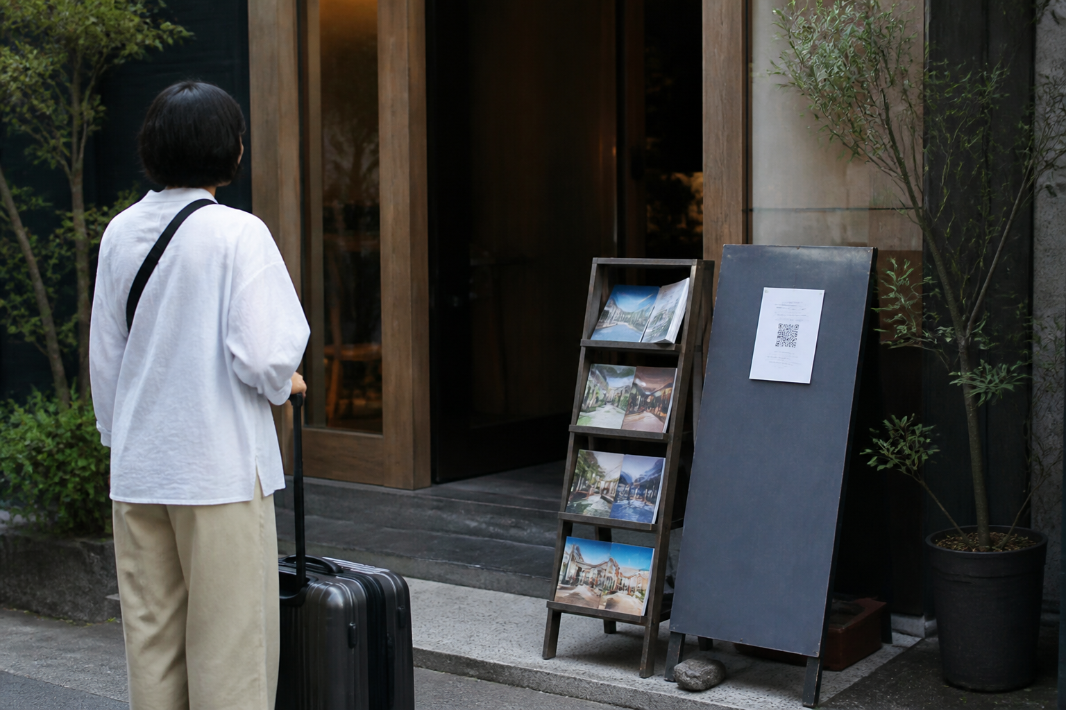 Entrance signboard & flyers